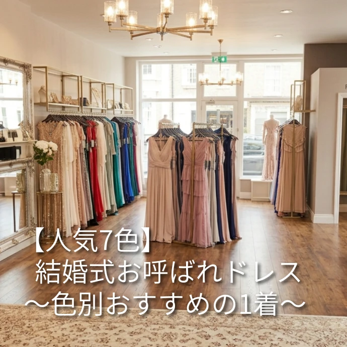 【人気7色】男目線で選んだ結婚式お呼ばれドレス|色別おすすめの1着